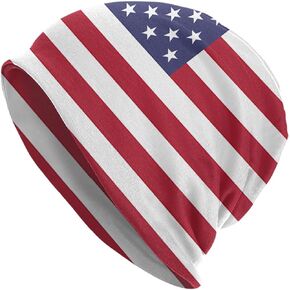 Cute Flag Beanie Hats Skull Cap Sleep Hat Slouchy Scarf Headwear for Men Women