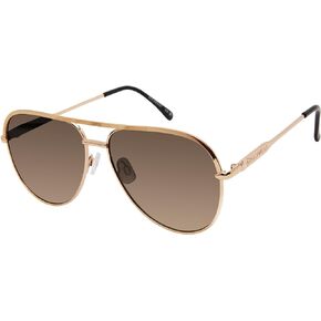 Rocawear R3406 Metal Uv400 Protective Flat Lens Aviator Pilot Sunglasses. Gifts for Women with Flair, 59 Mm