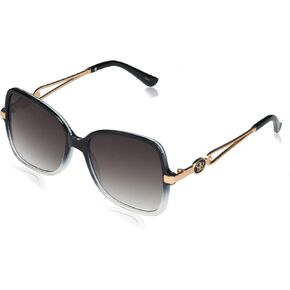 Jessica Simpson Women's J5974 Metal Temple Butterfly Sunglasses with Uv400 Protection. Glam Gifts for Her, 54 Mm