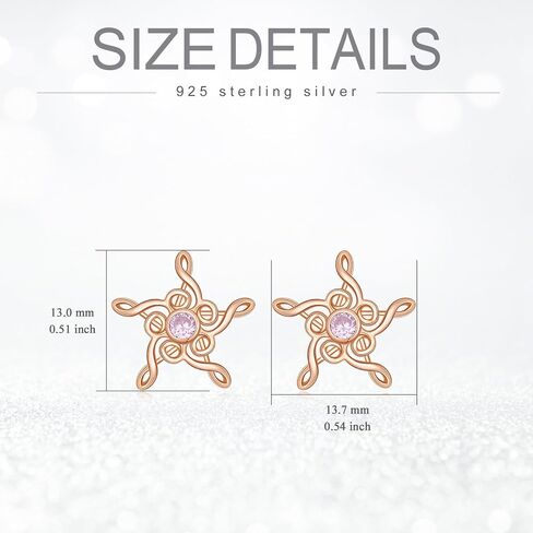 Original Music Note Earrings Studs for Women, Girl, Star/Flower Earring Gift for Music Lovers, S925 Sterling Silver Sensitive Earrings for Women Hypoallergenic Studs in Kuwait
