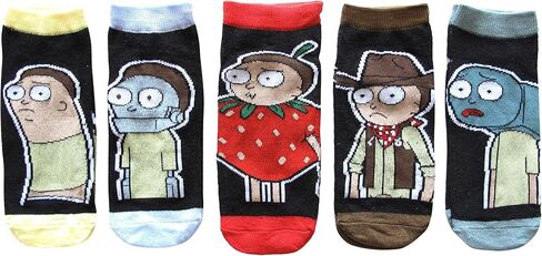 Rick and Morty Strawberry 5-Pack Women's Crew Socks, 4-10 in Saudi Arabia