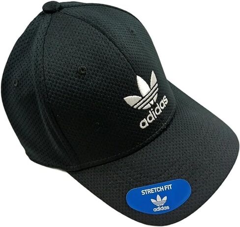 adidas Men's Classic Originals Premium Stretch Fit Cap (Black, Large/X-Large, L/XL) in Saudi Arabia