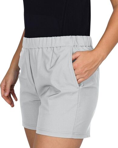 شورت جولف Three Sixty Six للنساء 4.5 بوصة درزة داخلية - حزام خصر مطاطي - مادة سريعة الجفاف مسامية in Kuwait