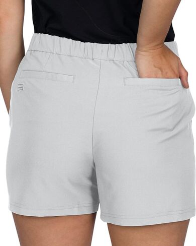 شورت جولف Three Sixty Six للنساء 4.5 بوصة درزة داخلية - حزام خصر مطاطي - مادة سريعة الجفاف مسامية in Kuwait