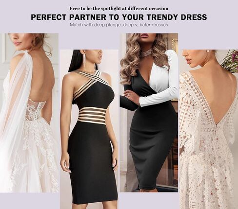 حمالة صدر نسائية من Wekofi ذات سلك داخلي رافعة عميقة على شكل حرف V مثيرة ذات قصة منخفضة متعددة الاتجاهات in Kuwait