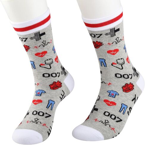 Medicine Theme Tv Show Socks Gift Grey’s TV Show Inspired Socks For Grey’s Fans in Saudi Arabia