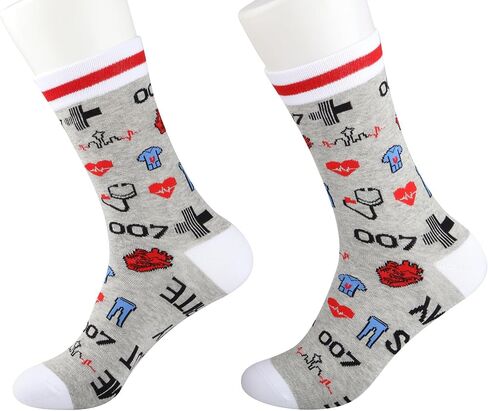 Medicine Theme Tv Show Socks Gift Grey’s TV Show Inspired Socks For Grey’s Fans in Saudi Arabia