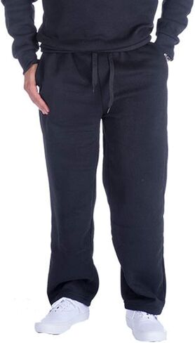 Yasumond Joggers for Men Fleece Lined Jogging Open Leg Sweatpants Elastic Waistband with Pockets in Saudi Arabia