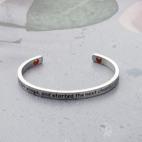 UJIMS Inspirational Phoenix Keychain New Beginning Gifts Started The Next Chapter Of Her Journey Rising Phoenix Jewelry in Kuwait