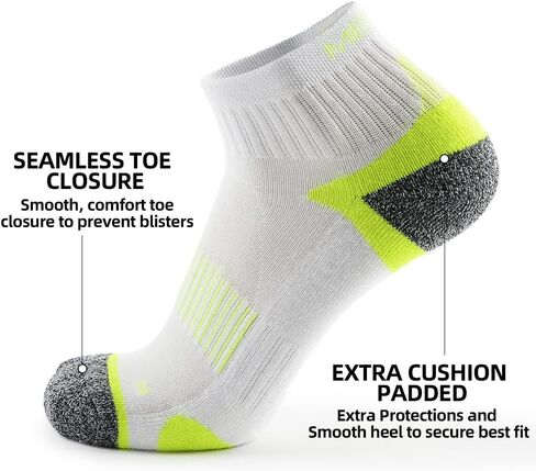 Ankle Running Socks Womens Mens Athletic No Show Socks Cushioned (6-Pairs) in Saudi Arabia