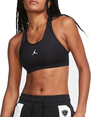 Nike Air Jordan Women's Sports Bra Black, (US, Alpha, Large, Regular, Regular, Black/White(Jordan)) in Saudi Arabia