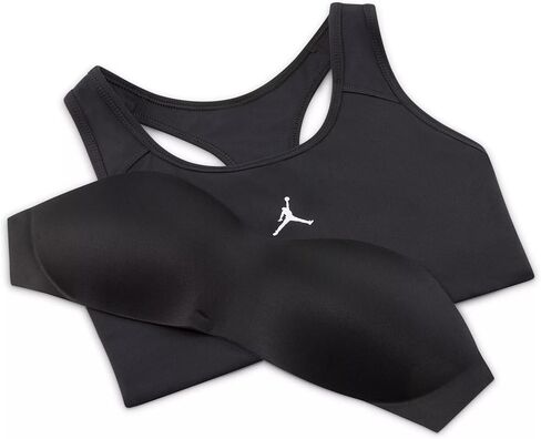 Nike Air Jordan Women's Sports Bra Black, (US, Alpha, Large, Regular, Regular, Black/White(Jordan)) in Saudi Arabia