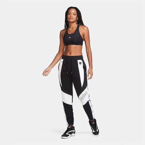 Nike Air Jordan Women's Sports Bra Black, (US, Alpha, Large, Regular, Regular, Black/White(Jordan)) in Saudi Arabia