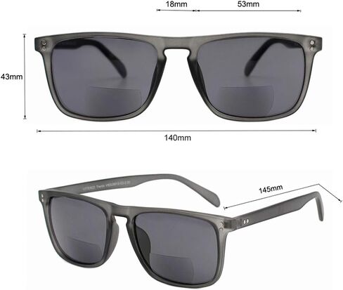 VITENZI Bifocal Sunglasses for Men and Women Designer Reading Sun Tinted Glasses with Readers - Trento in Saudi Arabia