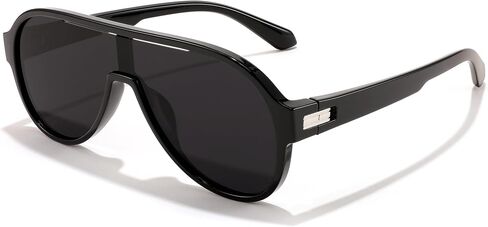 FEISEDY Polarized Men Women Sunglasses, Oversized Aviator Fahion One Piece Sun Glasses, Lightweight TR90 Frame B4080 in Saudi Arabia