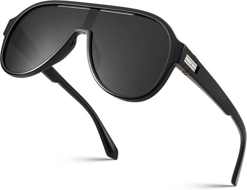 FEISEDY Polarized Men Women Sunglasses, Oversized Aviator Fahion One Piece Sun Glasses, Lightweight TR90 Frame B4080 in Saudi Arabia