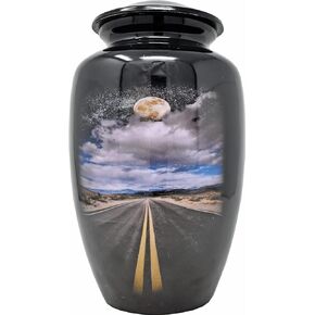 Cremation Urn Adult Large Urn for Human Ashes - A Lovely Sharing Tokens to Remember Your Love One Lost 10 Inches I 200 lbs Storage Capacity (Road Path)