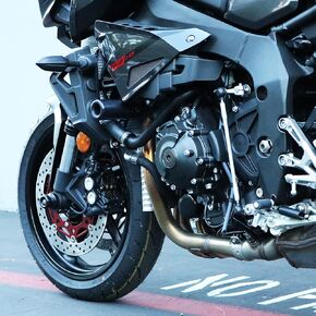 DMP Yamaha FZ10 FZ 10 2017 2018 2019 2020 2021 2022 2023 MT-10 MT 10 SP Black No Cut Frame Sliders Fits ABS & NON ABS Models - 750-6819 - MADE IN THE USA in Kuwait