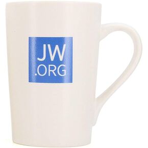 JW.ORG Logo Print White Ceramic Coffee Tea Hot Liquid Cup Mug - 12 Ounce - White