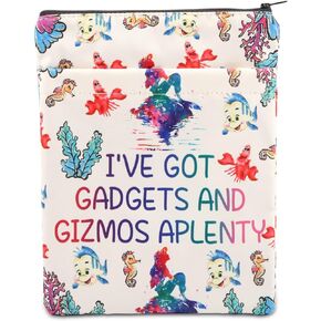 PLITI Mermaid Book Sleeve Fairy Tales Inspired Gift Beach Lover Gift I've Got Gadgets and Gizmos Aplenty Beach Book Cover (Gizmos Aplenty BS)