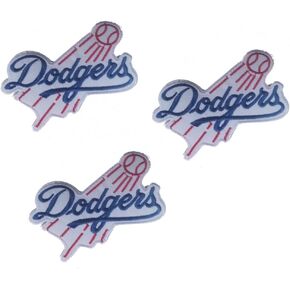 YERCHIC 3 Pcs Dodgers Embroidery Patch Baseball Team Iron-on Sew On Patches for Clothing Jacket Backpack Jeans Sport Decal Gift 3.5 * 2.75 Inch