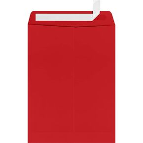 LUXPaper 9 x 12 Open End Envelopes | Peel & Press | Ruby Red | 80lb. Text | 250 Qty