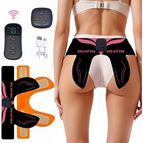 Smart Hip Glute Trainer for Butt, Glute Toning Device, EMS Wireless ABS Muscle Stimulator, Buttock Growth Massager Workout Machine for Women