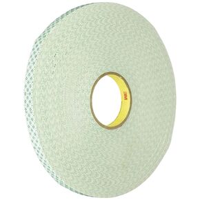 3M 4032 Natural Polyurethane Double Coated Foam Tape, 1" width x 72yd length (1 roll)