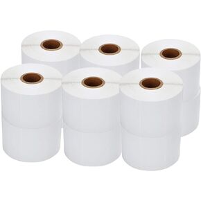 RBHK 12 Rolls Direct Thermal Labels 2-1/4'' x 1-1/4'', Permanent Adhesive Shipping Labels for Zebra Printer, SKU Labels Address Labels, 1000 Labels per Roll