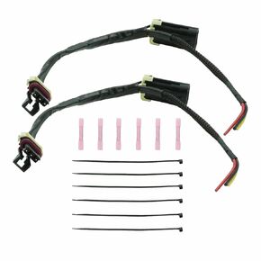 2Pcs Tail Light Whip Power Harness Adapter Splice Pigtail Jumper for 2012-2023 Can Am Maverick X3, Max, X-DS for Powering LED Whips Brake Lights License Plate Lights Taillight