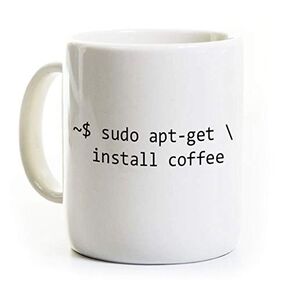 Funny Linux Coffee Mug - Sudo Apt-Get Install Coffee