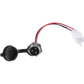 KAMIER 3 Pin Charger Port for Razor MX350 MX400 SX350 ZR350 Dirt Bike 4 Wheeler ATV Dirt Quad 500 Pocket Mod E325 E300 E300S E200 RX200 E200S E175 E100 Kids Electric Scooter Pocket Rocket Bike Parts