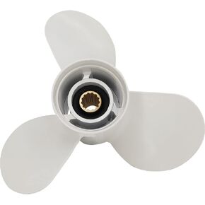DLNIG 11×15-G Boat Propeller for Yamaha - for Yamaha Outboard Engines 25HP 30HP 40HP 48HP 50HP 55HP 60HP T25 F30/40/50/60 Replace 69W-45943-00-EL,13 Spline Tooth - Aluminum Outboard Propeller