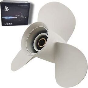 Boatman 10 5/8x12,10 3/8x13,10 3/8x14,10 1/4x14 Boat Propeller fit Yamaha Outboard Engine 20-60 Hp,13 Spline Tooth,RH