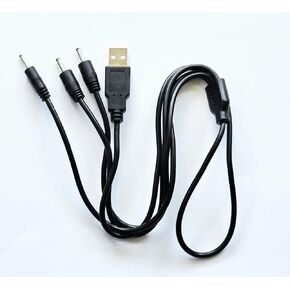 3-pin USB Charger for Groovypets Waterproof Rechargeable Remote Trainer Dog Training Shock Collar System Model T221 and bark Collar Model B600.
