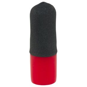 Caplugs 99192549 Plastic Textured Cap with Flat Ergonomic Pull Tab. VFT-250-12, Vinyl, Cap ID 0.250" Length 1.278", Black (Pack of 1000)
