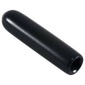 Caplugs Plastic Round Cap VC-140-16, Vinyl, Cap ID 0.140" Length 1.000", Black (Pack of 100)