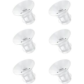 10pcs Flange Inserts 13/15/17/19/21mm*2 2pcs Duckbill Valves 2pcs Silicone Diaphragm Compatible with Momcozy Wearable Breast Pump S12 Pro/S9 Pro/S12/S9, Reduce Nipple Tunnel Down to Correct Size