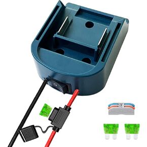 Power Wheel Adapter for Makita 18V Battery Adapter with Fuse & Wire Terminals, 18V Battery Adapter, Work for Makita BL1830 BL1840 BL1850 BL1860 Li-ion Battery, for Rc Car, Rc Truck,DIY use (1)