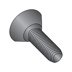 Small Parts 1106RPUB Steel Thread Rolling Screw for Metal, Black Oxide Finish, 82 Degree Undercut Flat Head, Phillips Drive, #10-32 Thread Size, 3/8" Length (Pack of 100)