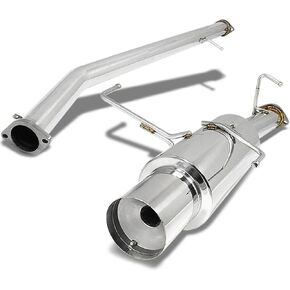 DNA MOTORING CBE-NS14-S-BT Stainless Steel Cat Back Exhaust System [Compatible with 95-98 Nissan 240SX S14]