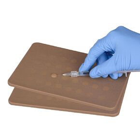 Ultrassist Intradermal Injection Training Pads Dark Skin with 64 Injection Spots, Injection Practice Pad for Medical Student, Artificial Skin-Like Practice Pad (for Training Use Only)