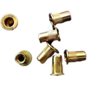 Fullerkreg-24Pcs-M8 x 18mm-Zinc Plated-Flat Head-Carbon Steel-Rivet Nut Rivnut Insert Nutsert