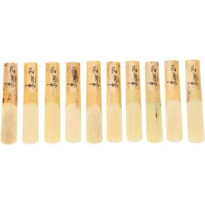 10 Pack B-Flat 2.5 Clarinet Reeds Repair Parts Reed Accessory for Clarinet(10pcs)