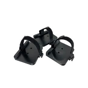 Universal power supply/brick wall or cabinet mount bracket (BULK Qty: 4) - Black Med