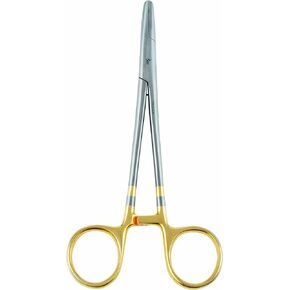 Dr. Slick Long Range Clamp Black Gold Loop Fly Fishing Pliers Hemostat Forceps