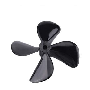 Dilwe RC Boat 4-Blade Propeller, 2 Pcs High Strength CW CCW Plastic 4-Blade Full Immersion Propeller for RC Model Boat Accessory Parts