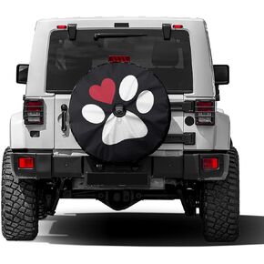 Delerain Spare Tire Cover with Backup Camera Hole Mountains Wheel Covers Waterproof Dust-Proof UV Sun Universal Fit for RV Trailer RV SUV Truck (17 Inch for Diameter 31"-33")