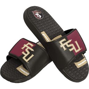 FOCO Florida State Seminoles NCAA Mens Colorblock Big Logo Gel Slide - S