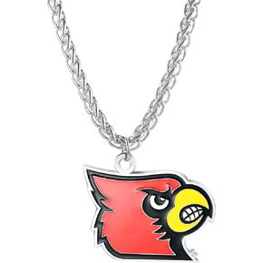 Match-Up Promotions NCAA Louisville Cardinals Large 2.5" Primary Team Logo Necklace with 30" Designer Chain